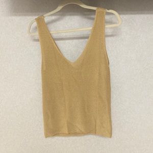 NWT; tan lightweight sweater tank